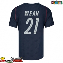 Camisa de Futebol Estados Unidos Timothy Weah #21 Equipamento Secundário Mundo 2026 Manga Curta